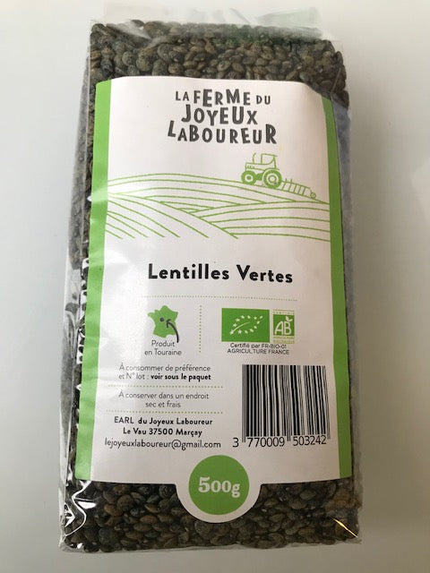 Lentilles vertes bio 500g