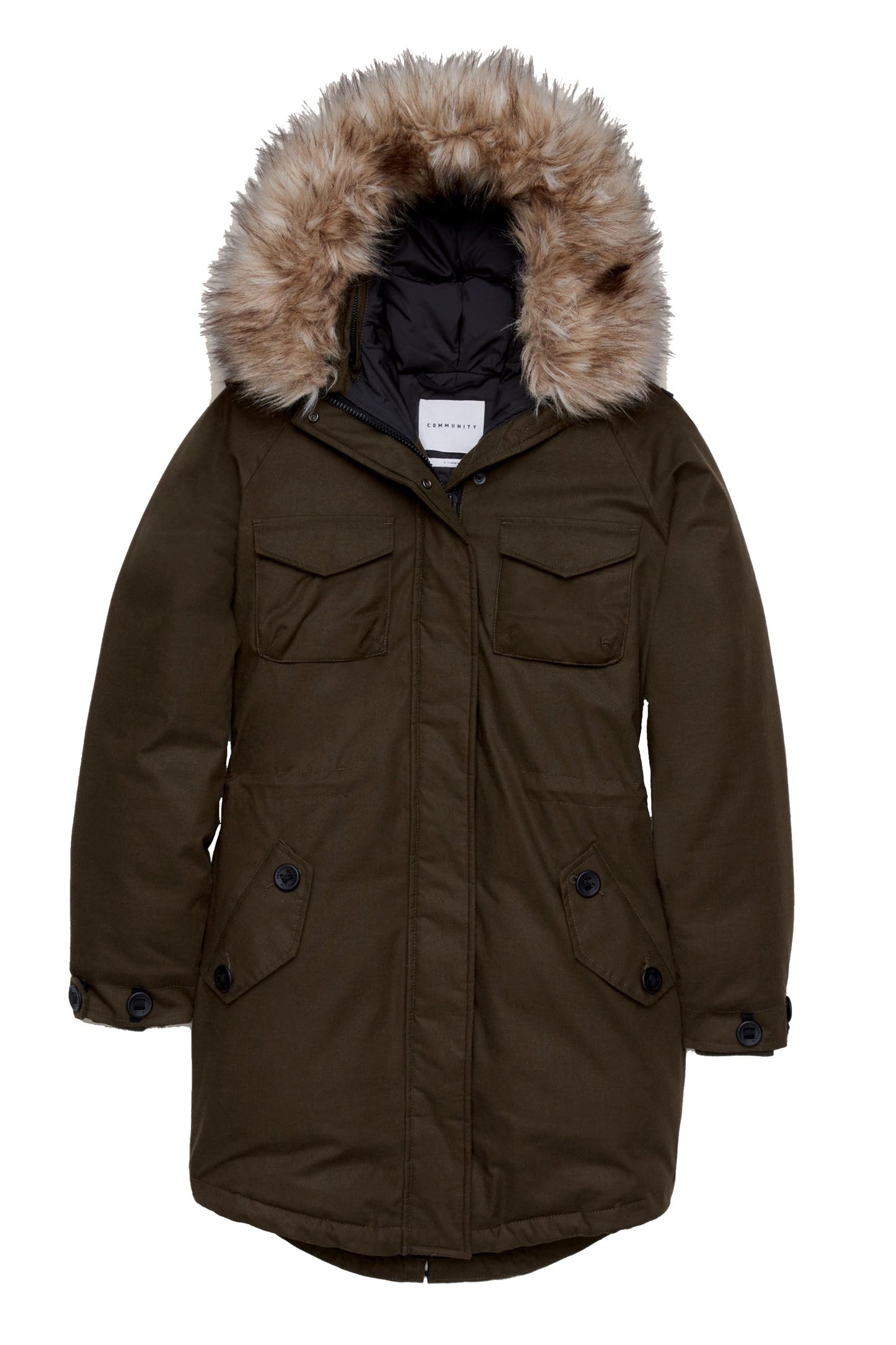 Pressing parka doudoune