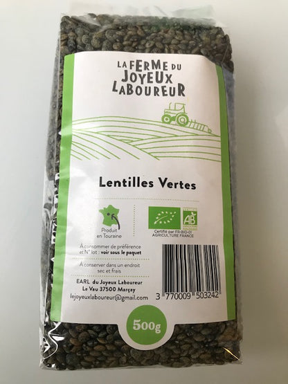 Lentilles vertes bio 500g