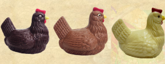 Poule au chocolat au lait